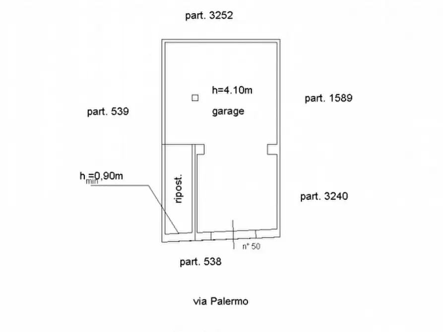 Immagine 10 di Garage in vendita  in via Palermo n.50 a Palagonia
