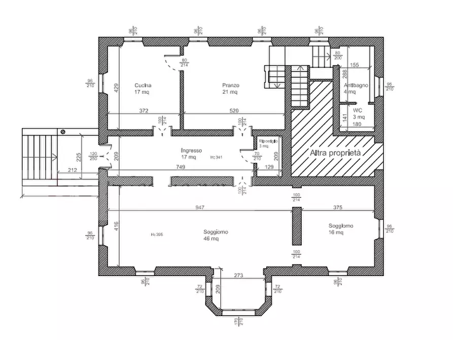 Immagine 23 di Casa bifamiliare in vendita  in Via Scotti da Vigoleno, 3 a Carpaneto Piacentino