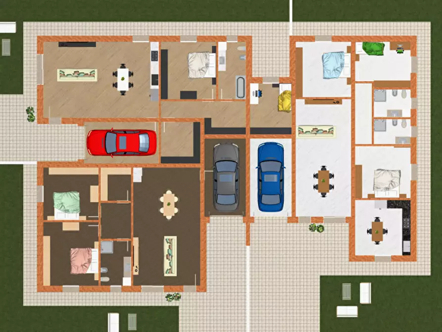 Immagine 6 di Casa trifamiliare in vendita  a Pegognaga