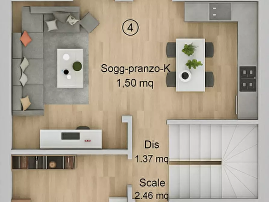 Immagine 6 di Villetta a schiera in vendita  in Via Meucci, Usini a Usini