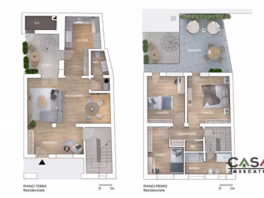 Immagine 2 di Villetta a schiera in vendita  in Piazza Roma a San Quirino