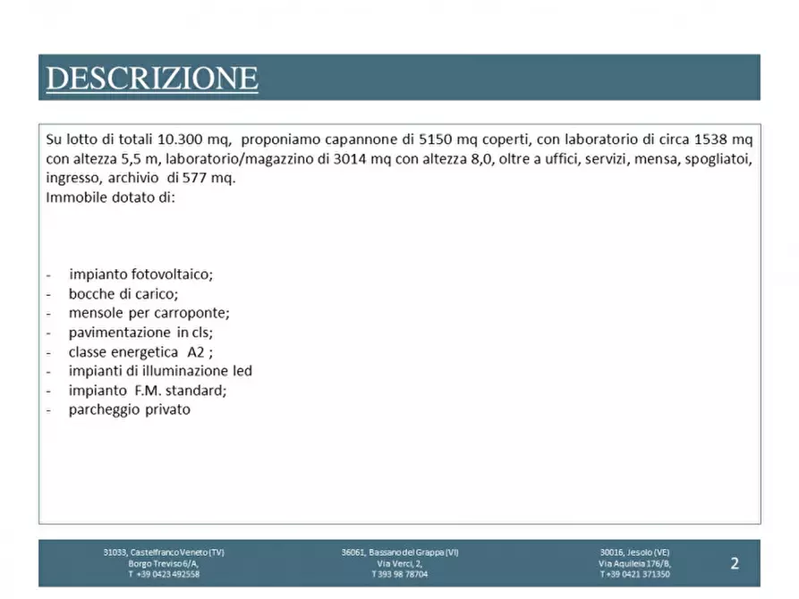 Immagine 4 di Capannone industriale in affitto  a Riese Pio x