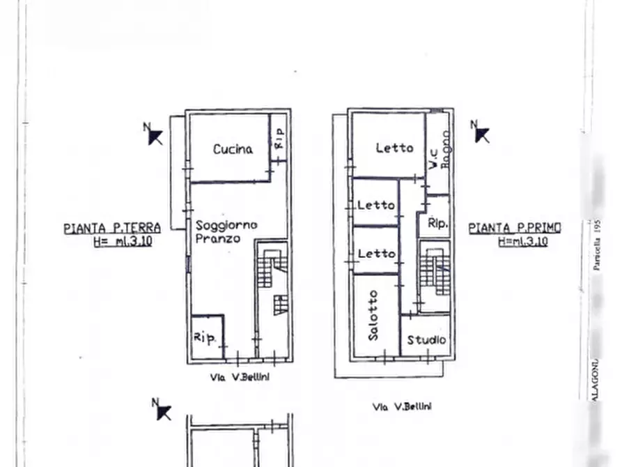 Immagine 14 di Casa bifamiliare in vendita  in via Vincenzo Bellini n.114 a Palagonia