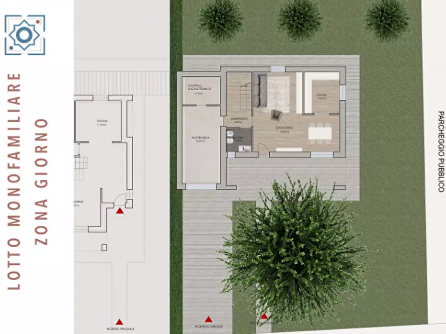 Immagine 4 di Villa in vendita  in via beethoven 2 a Sorbolo Mezzani