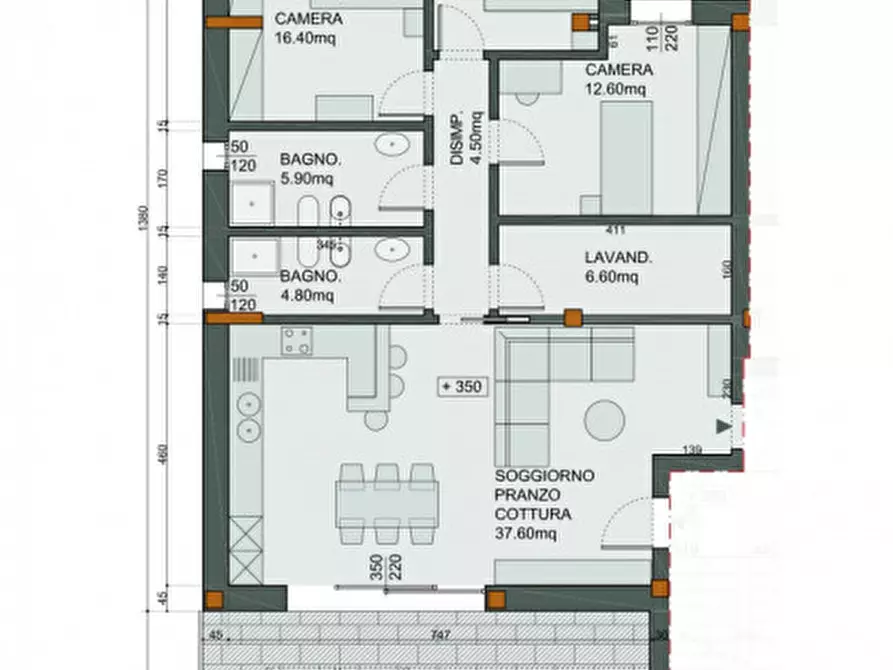Immagine 25 di Appartamento in vendita  in Via Roma a Trebaseleghe