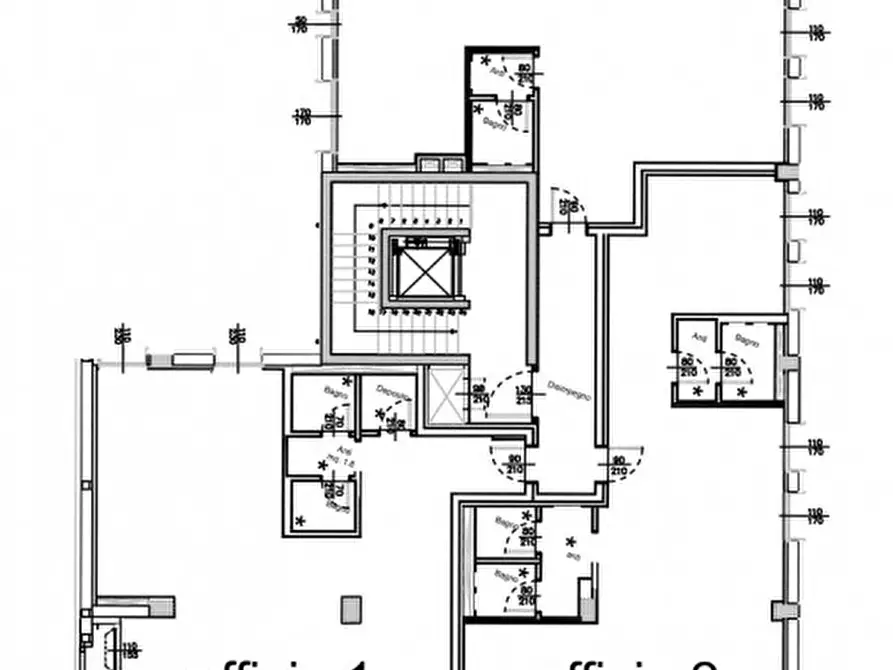Immagine 2 di Ufficio in vendita  in VIALE BOVIO a Cesena