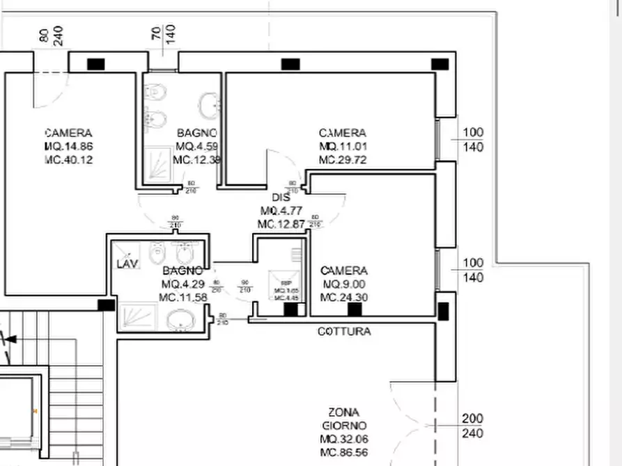 Immagine 11 di Appartamento in vendita  a Padova