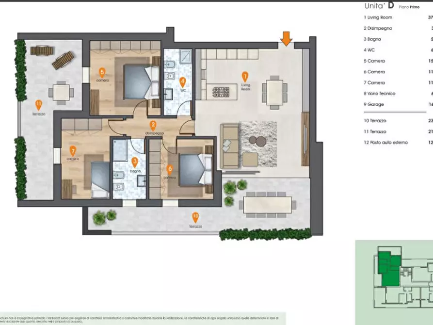 Immagine 10 di Attico in vendita  in Via Barbarigo a Vigonza