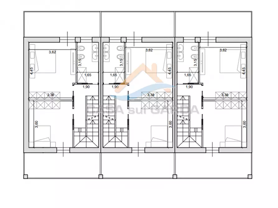 Immagine 9 di Villetta a schiera in vendita  in VIA SPOSETTI a Desenzano Del Garda