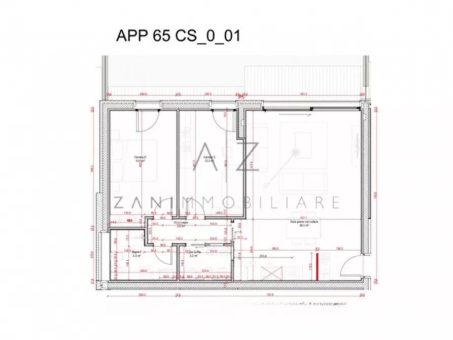 Immagine 26 di Appartamento in vendita  in Via Cazzaro a Castelfranco Veneto