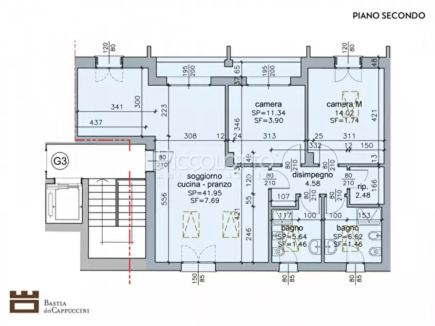 Immagine 14 di Appartamento in vendita  in Vicolo dei Cappuccini a Castelfranco Veneto