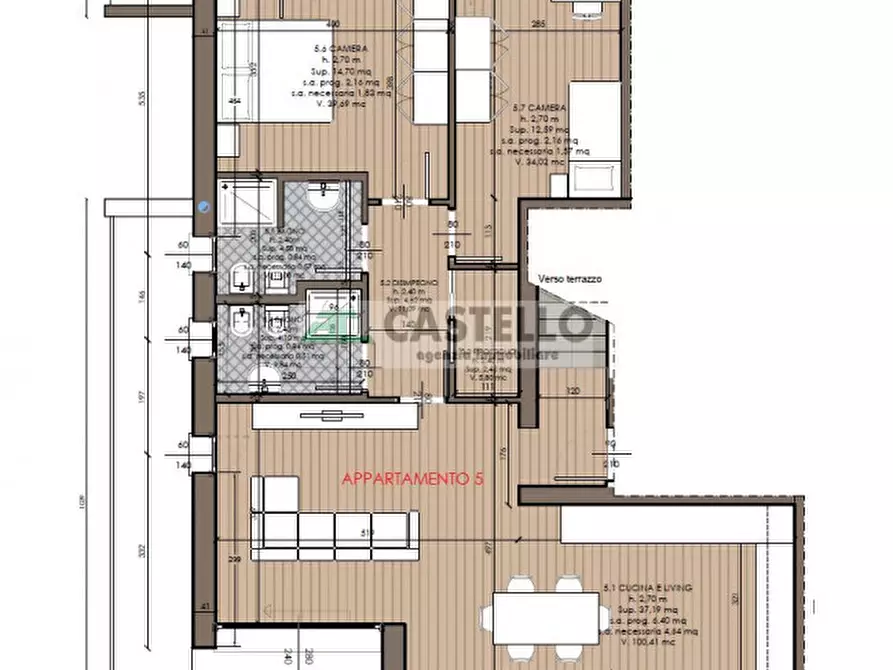 Immagine 44 di Appartamento in vendita  in elena valmarana a Padova