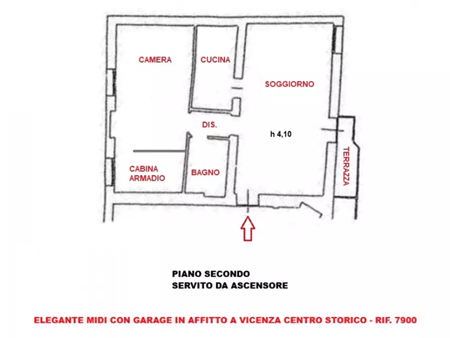 Immagine 25 di Appartamento in affitto  in Contrà Apolloni a Vicenza