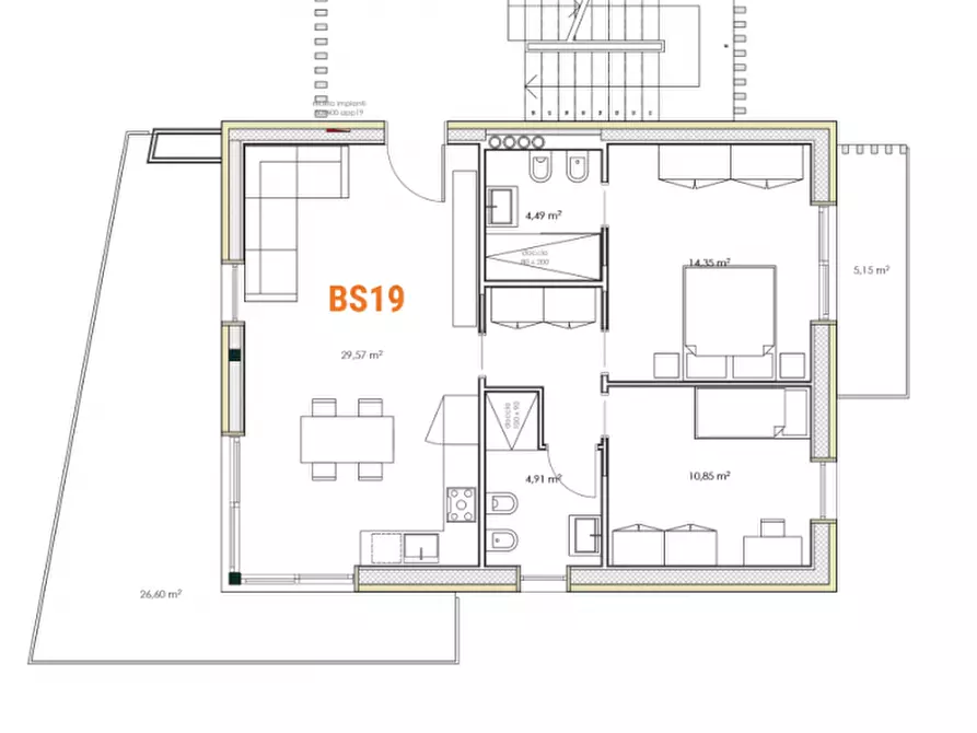 Immagine 4 di Appartamento in vendita  in Via Bell'Italia a Peschiera Del Garda