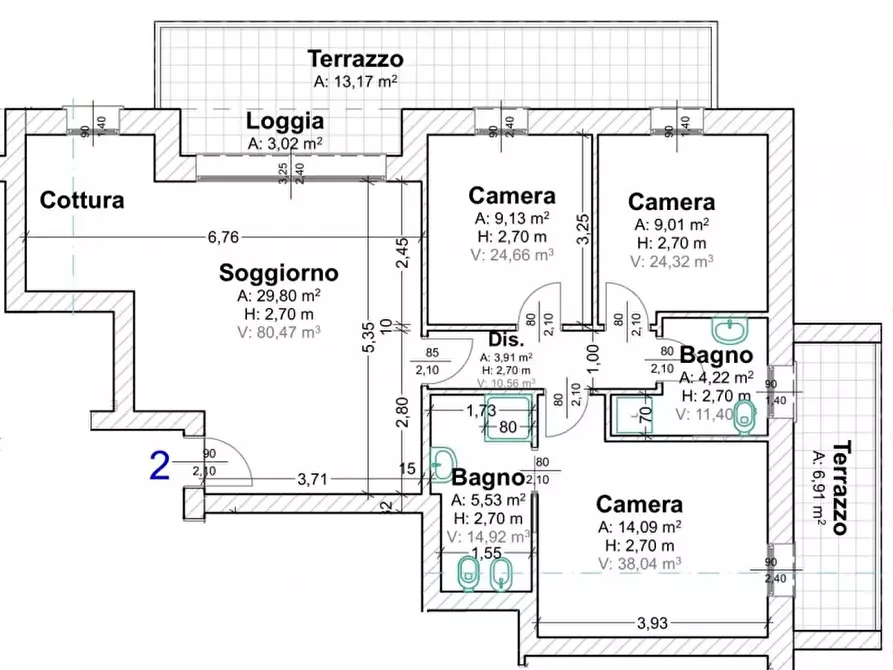 Immagine 22 di Appartamento in vendita  in Via Primo Levi a Vigodarzere