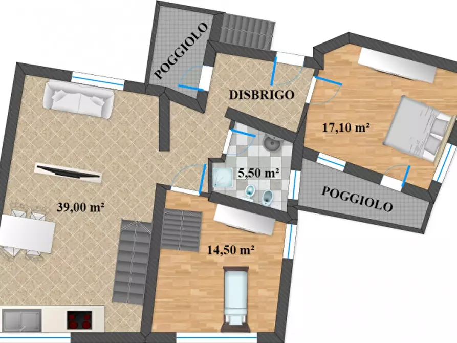 Immagine 5 di Villetta a schiera in vendita  a Lavis