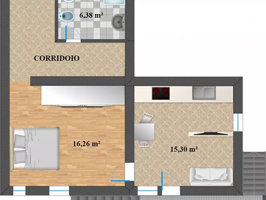 Immagine 14 di Villetta a schiera in vendita  a Lavis