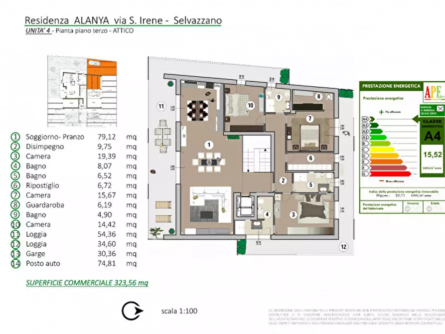 Immagine 24 di Attico in vendita  in Via Santa Irene a Selvazzano Dentro