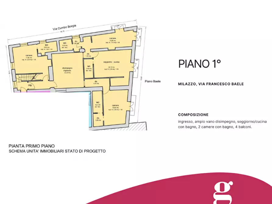 Immagine 34 di Palazzo in vendita  in via f. baele a Milazzo