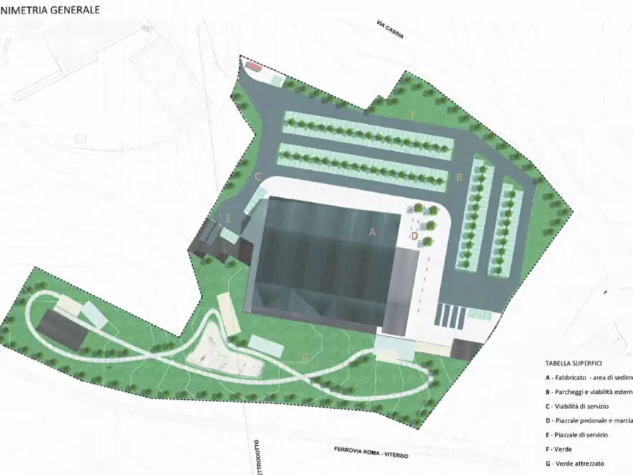 Immagine 3 di Terreno in vendita  in via Cassia a Roma