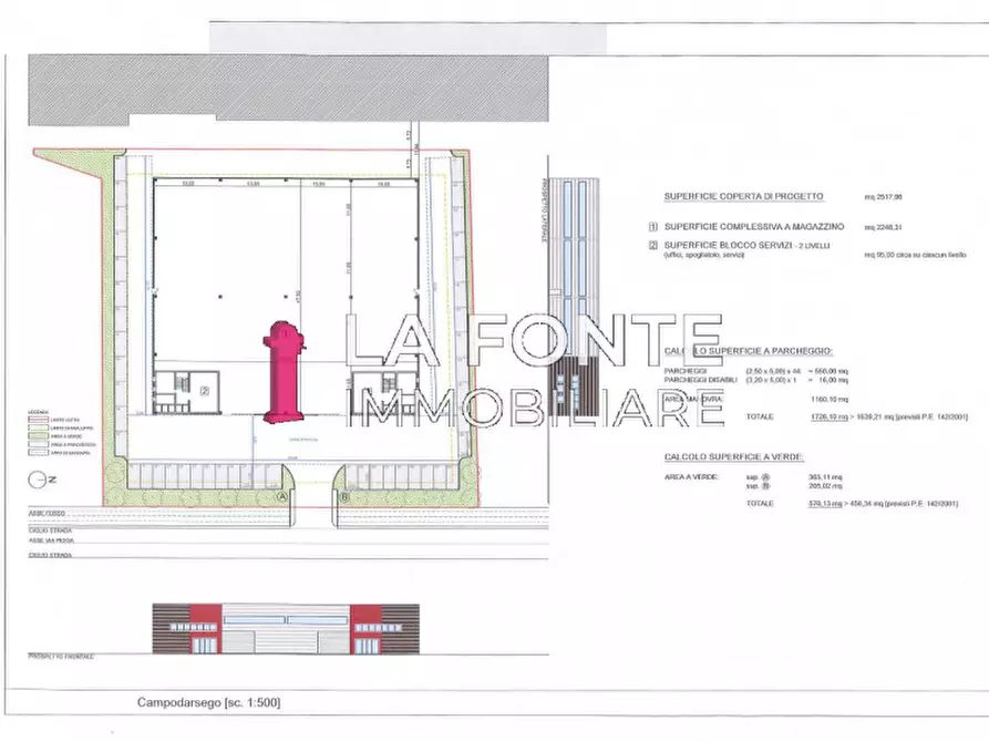 Immagine 2 di Terreno in vendita  a Campodarsego