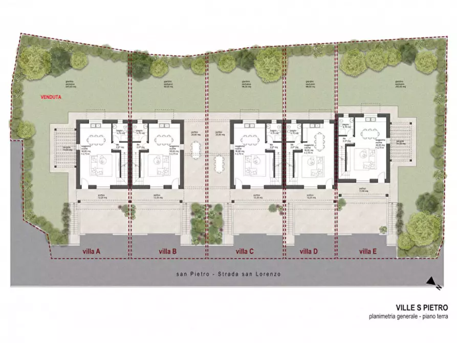 Immagine 14 di Villetta a schiera in vendita  in VIA SAN PIETRO a Desenzano Del Garda