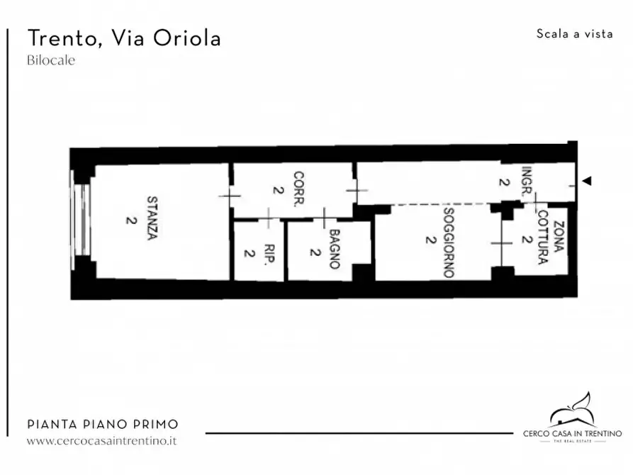 Immagine 6 di Appartamento in vendita  in Via Oriola a Trento