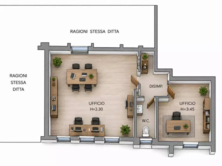 Immagine 38 di Ufficio in vendita  in Piazza Garibaldi a Soragna