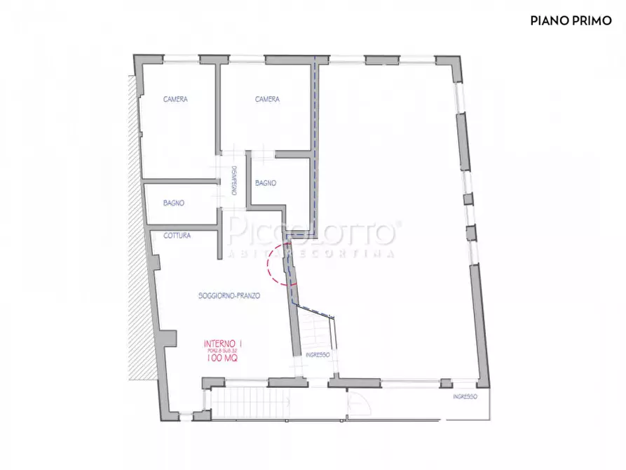 Immagine 21 di Appartamento in affitto  in Chiave a Cortina D'ampezzo