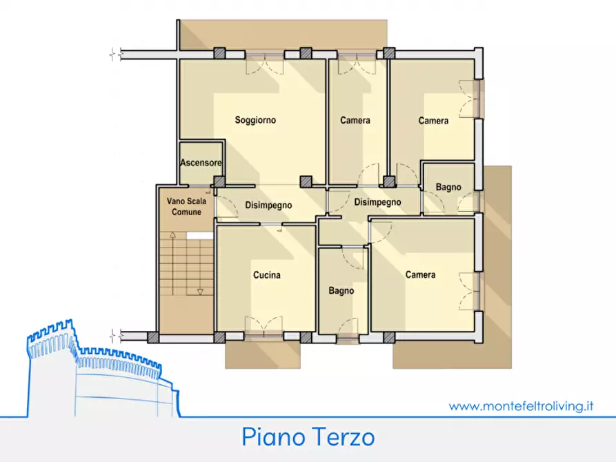 Immagine 18 di Appartamento in vendita  in via dei Ciliegi a Sassocorvaro Auditore