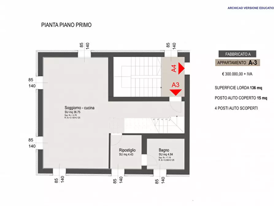 Immagine 14 di Appartamento in vendita  in via Riviera Comm. Armando Furlanis a Concordia Sagittaria