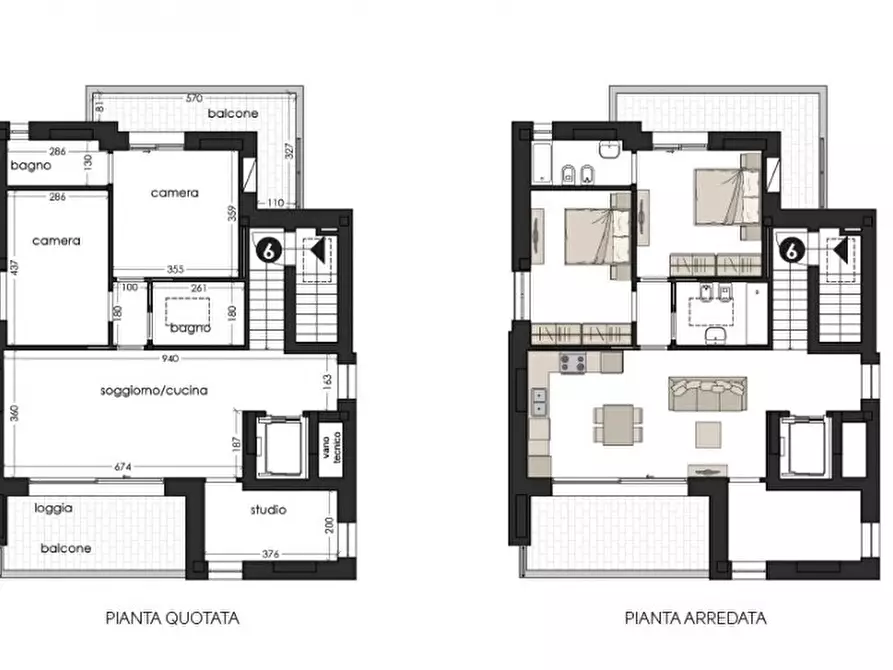 Immagine 6 di Attico in vendita  in Viale Tito Speri a Riccione