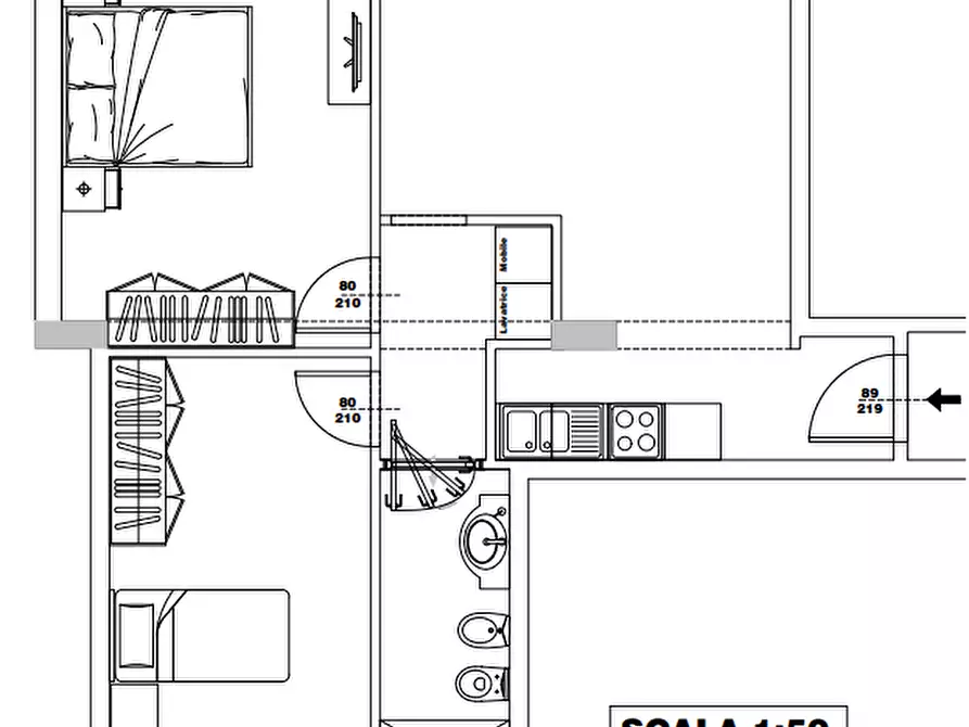 Immagine 23 di Appartamento in vendita  in Borgo Angelo Mazza n.2 a Parma
