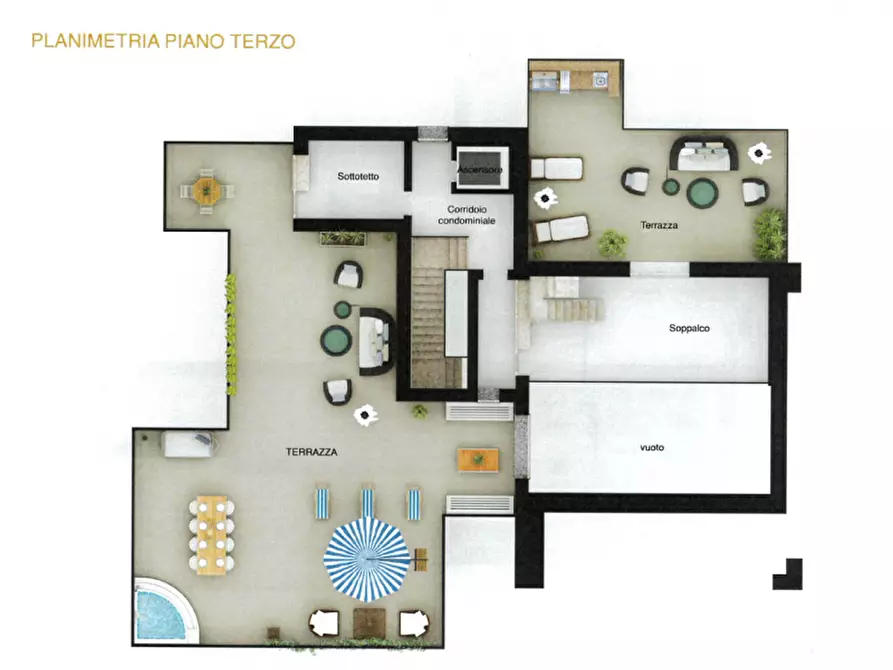 Immagine 25 di Attico in vendita  in Strada Cavagnari a Parma