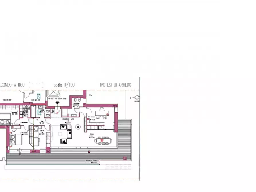 Immagine 59 di Attico in vendita  in Via Volturno a Parma