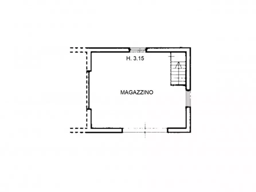 Immagine 1 di Magazzino in vendita  in Località Fontanelle, N. 14 a Montecassiano