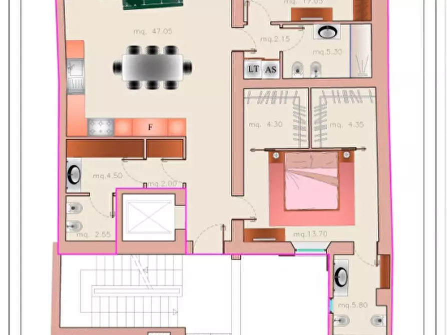 Immagine 1 di Appartamento in vendita  in Strada Imbriani, 60, Parma, PR, Italia, Parma, Parma, 43125, Italia a Parma