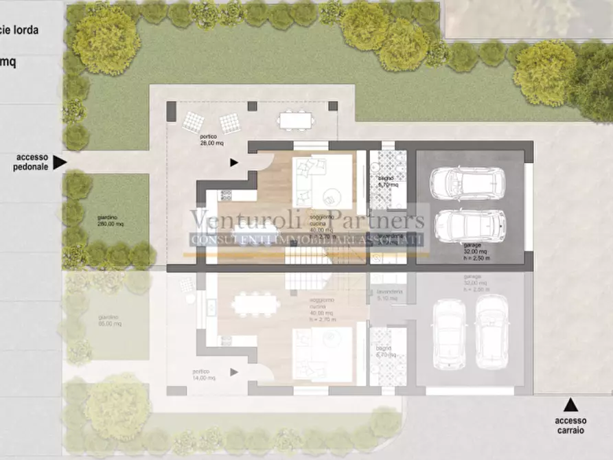 Immagine 12 di Casa bifamiliare in vendita  in via Castello a Muscoline