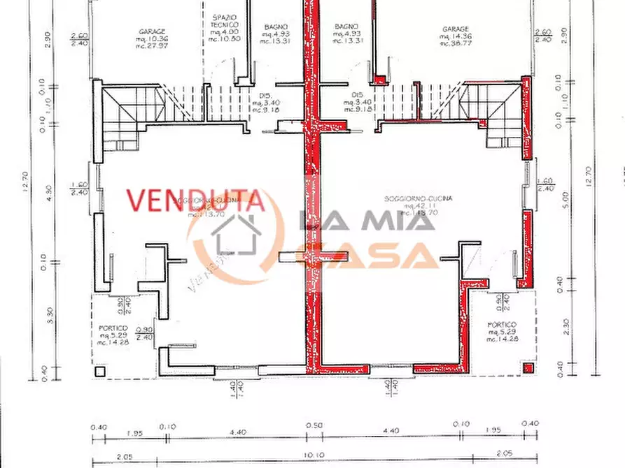 Immagine 2 di Casa bifamiliare in vendita  in Via Giuseppe Verdi - Bovolenta a Bovolenta