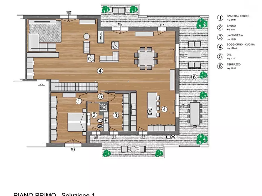 Immagine 5 di Attico in vendita  a Limena