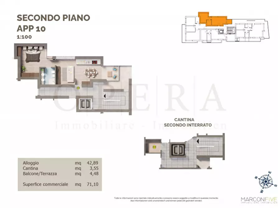 Immagine 1 di Appartamento in vendita  in Via Marconi a Bolzano