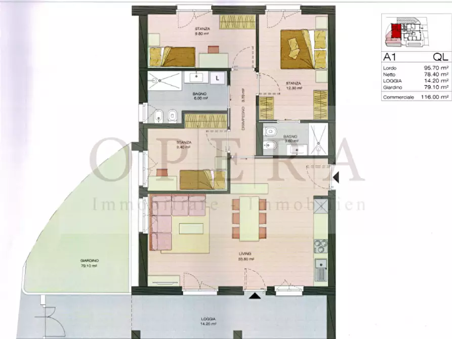 Immagine 2 di Appartamento in vendita  in Via Col di Lana a Bolzano