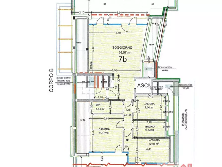 Immagine 23 di Attico in vendita  a Treviso