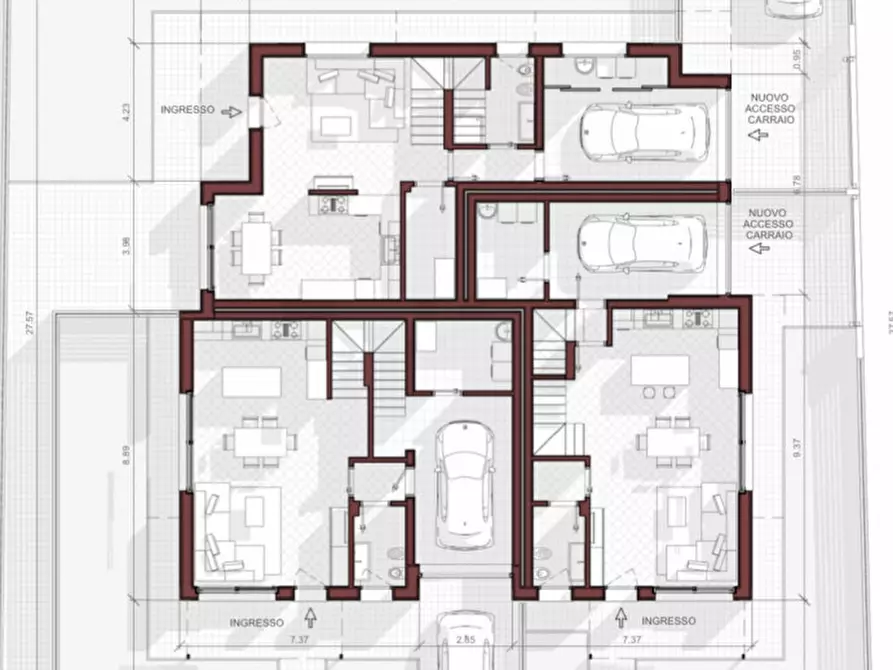 Immagine 17 di Casa trifamiliare in vendita  in via di Bella a Montegrotto Terme