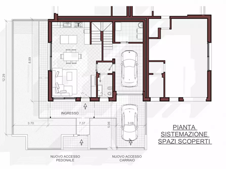 Immagine 19 di Casa trifamiliare in vendita  in via di Bella a Montegrotto Terme