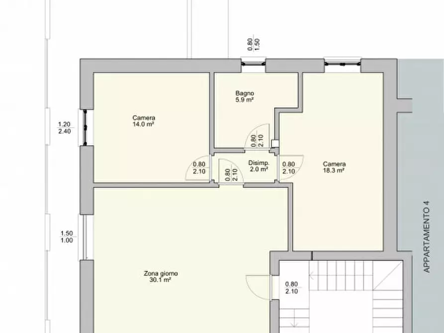 Immagine 5 di Appartamento in vendita  in VIA F.LLI CERVI, SNC a Calvisano