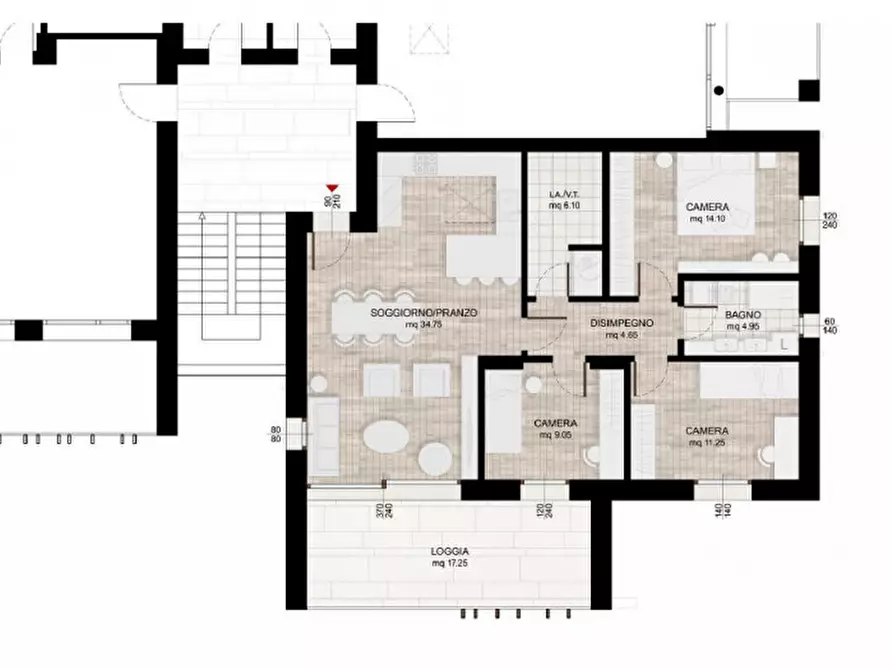 Immagine 12 di Appartamento in vendita  a San Biagio Di Callalta