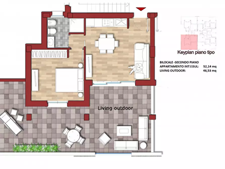 Immagine 2 di Appartamento in vendita  a Roma