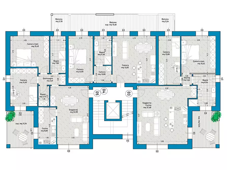 Immagine 33 di Appartamento in vendita  in Monticelli a Montechiarugolo