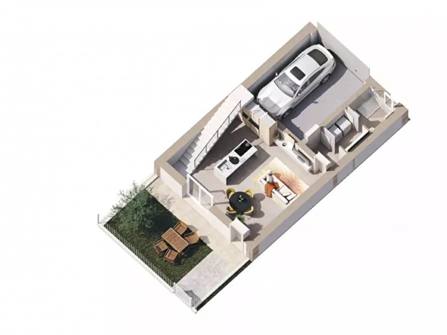 Immagine 5 di Villetta a schiera in vendita  in Via Papa Giovanni XXIII a Chioggia